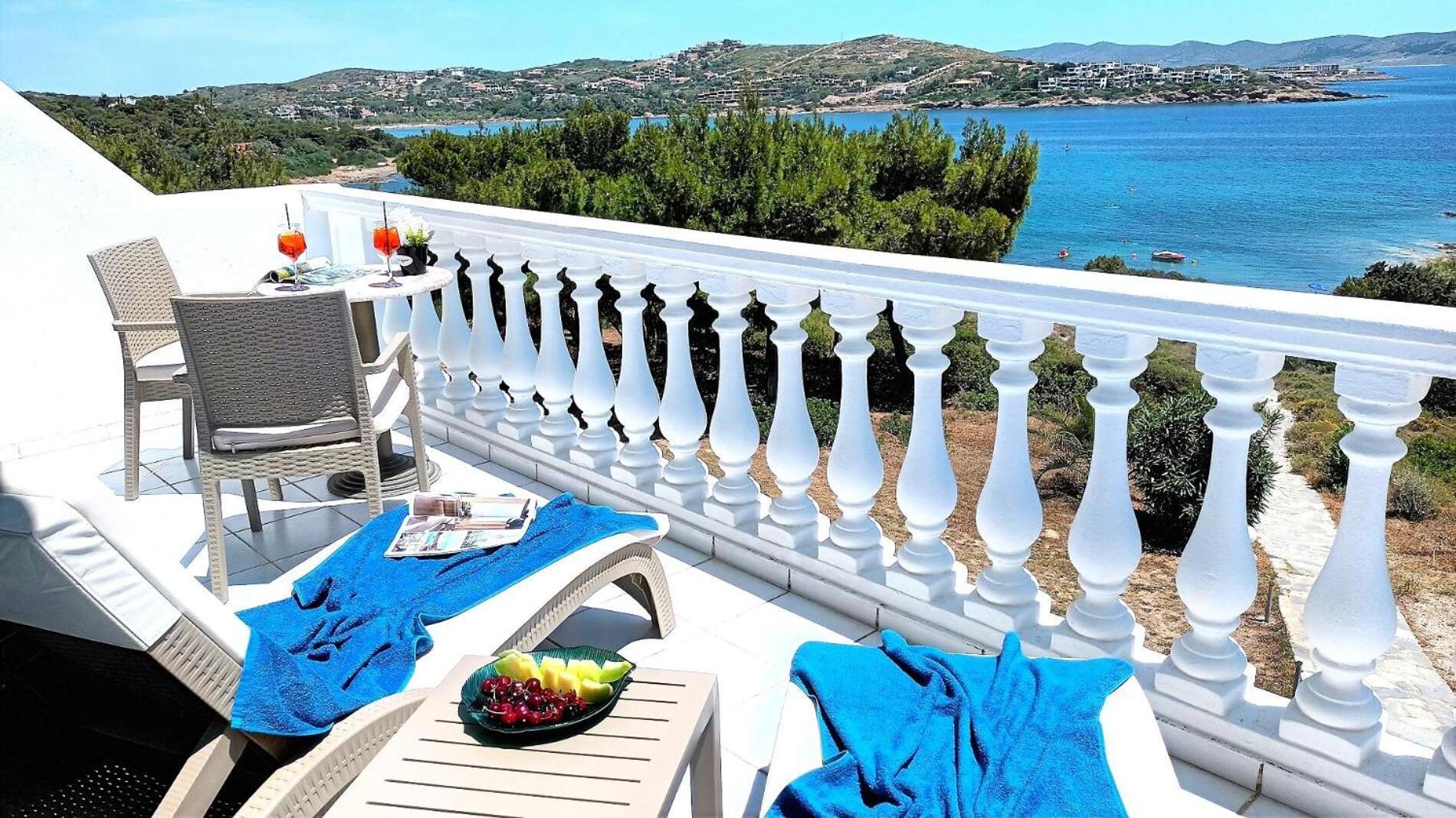 Dea Del Mare Complex In Front Of The Sea. Villa Sounion Exterior photo
